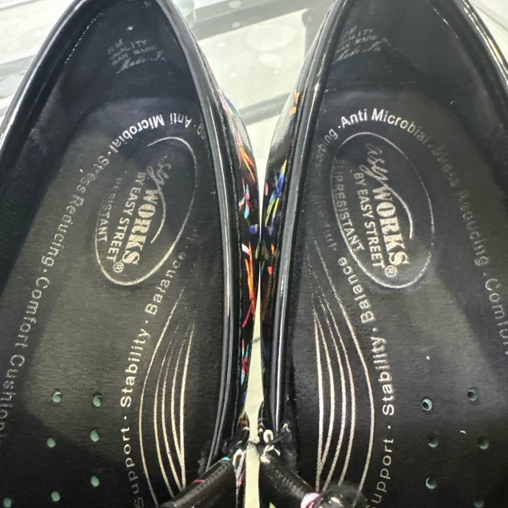 easy street Black Multicolor Dragonfly Slip-On Loafers - Picture 2 of 8